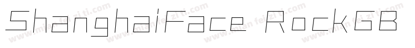ShanghaiFace RockGB Blod字体转换
